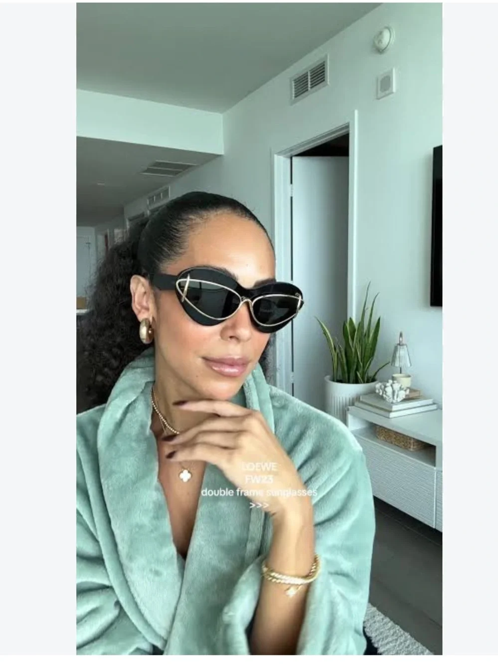 Tortoiseshell Cat Eye Sunglasses - Brown Lenses